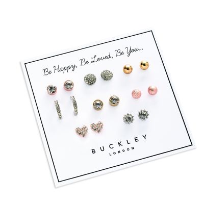 Buckley London Mixed Earring Set of 8