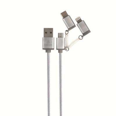 Emirates USB Lightning Dual Charger Cable 3 in 1