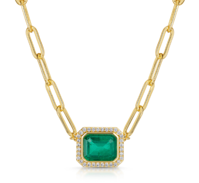 Fervor Montreal Emerald Fusion Necklace, Earrings & Ring Set